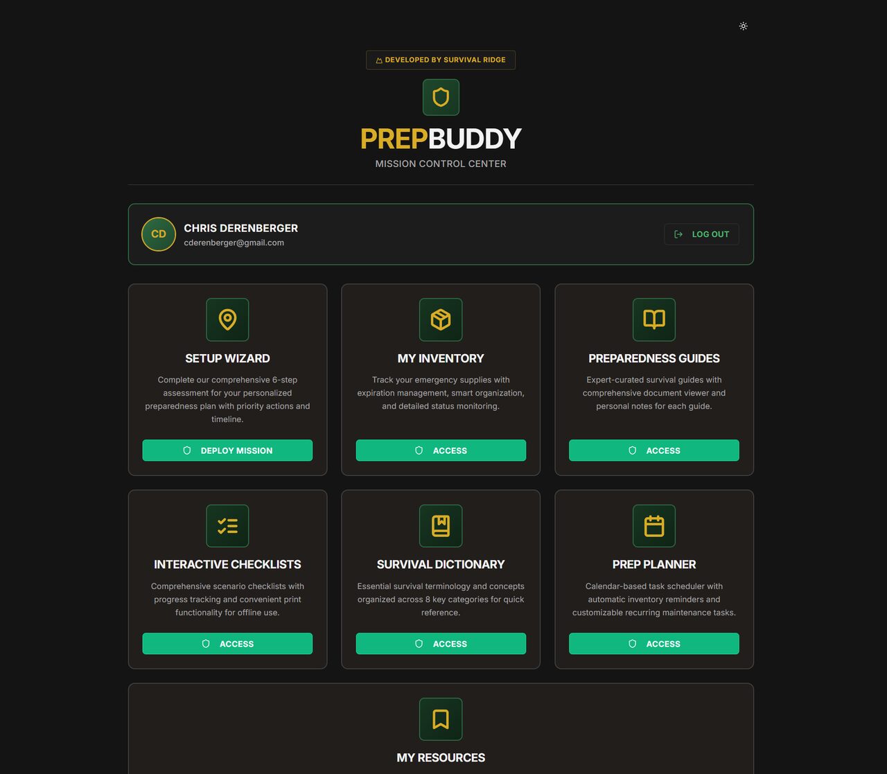 PrepBuddy Command Center