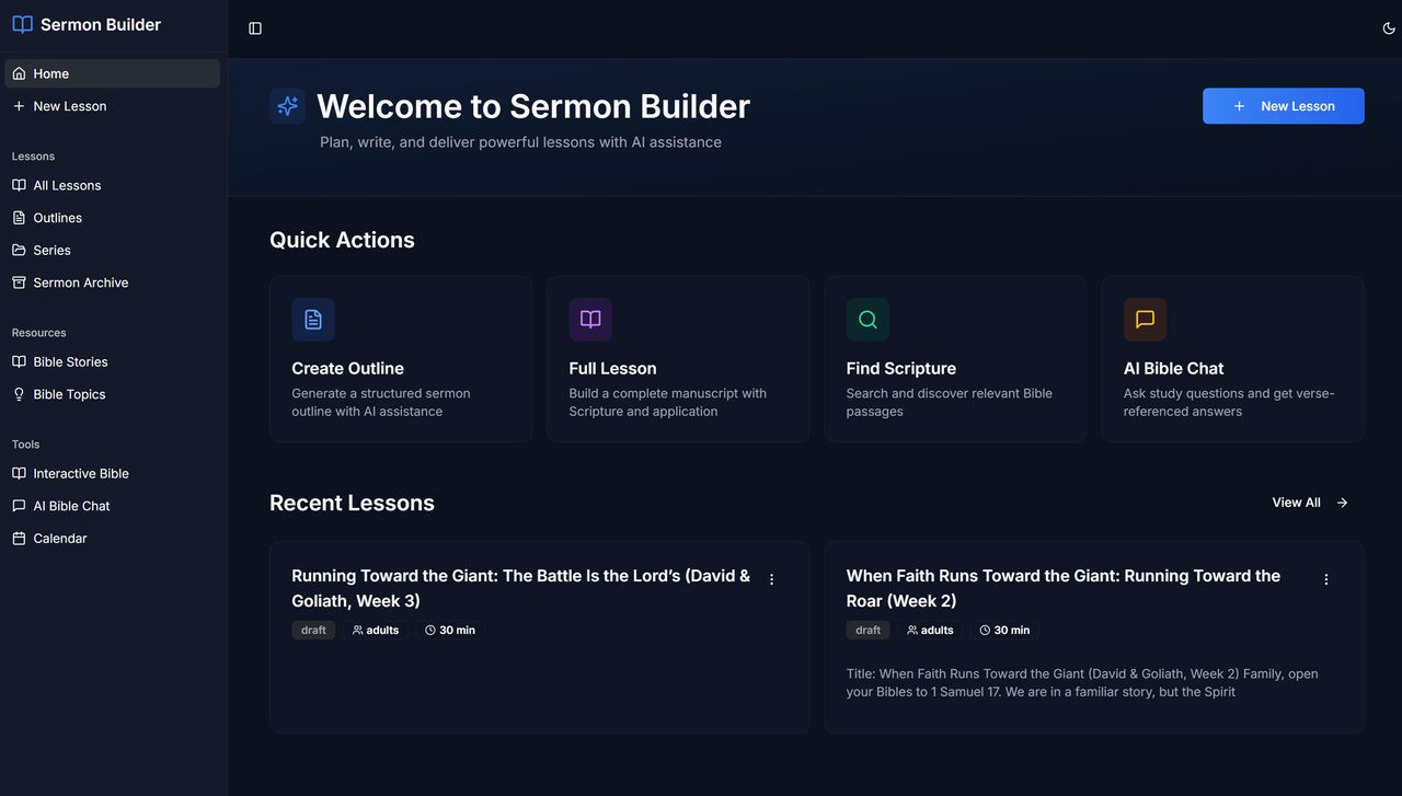 Sermon Builder AI - Faith Tech